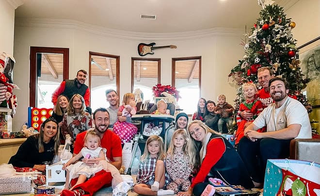 Smith family at Christmas