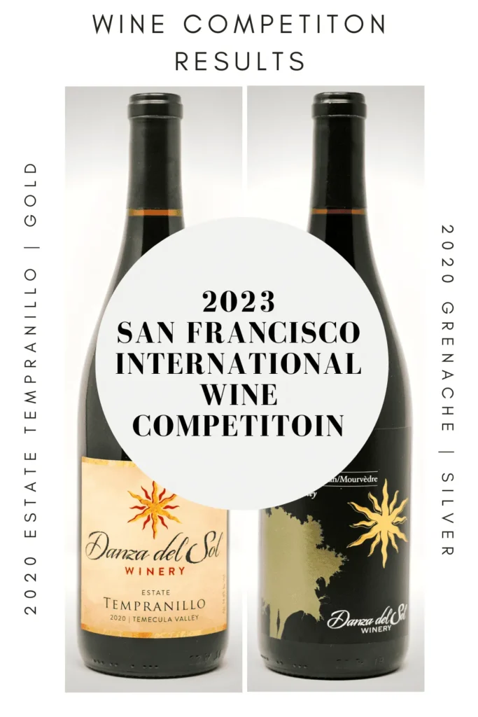 Danza Del Sol award-winning wines, 2020 estate tempranillo and 2020 Grenache