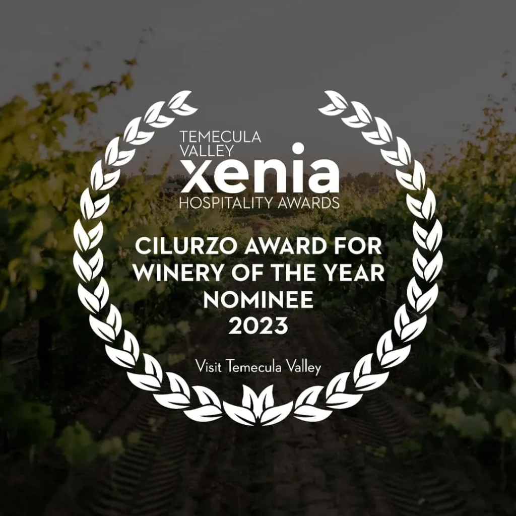 Temecula Valley Xenia Hospitality Awards Cilurzo Award for Winery of the Year Award Nominee 2023