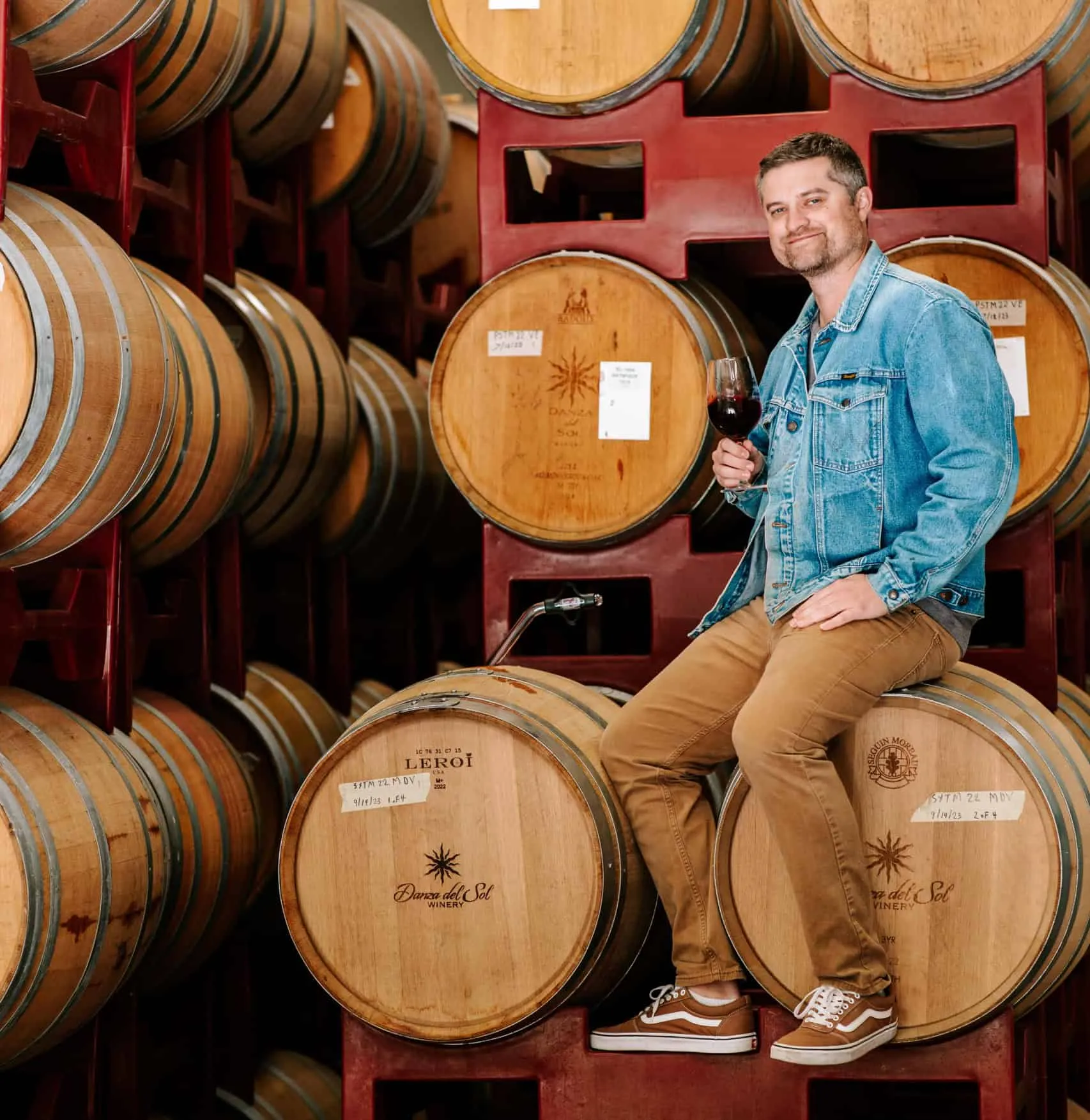 Justin Knight, winemaker at Danza Del Sol Winery in Temecula, CA